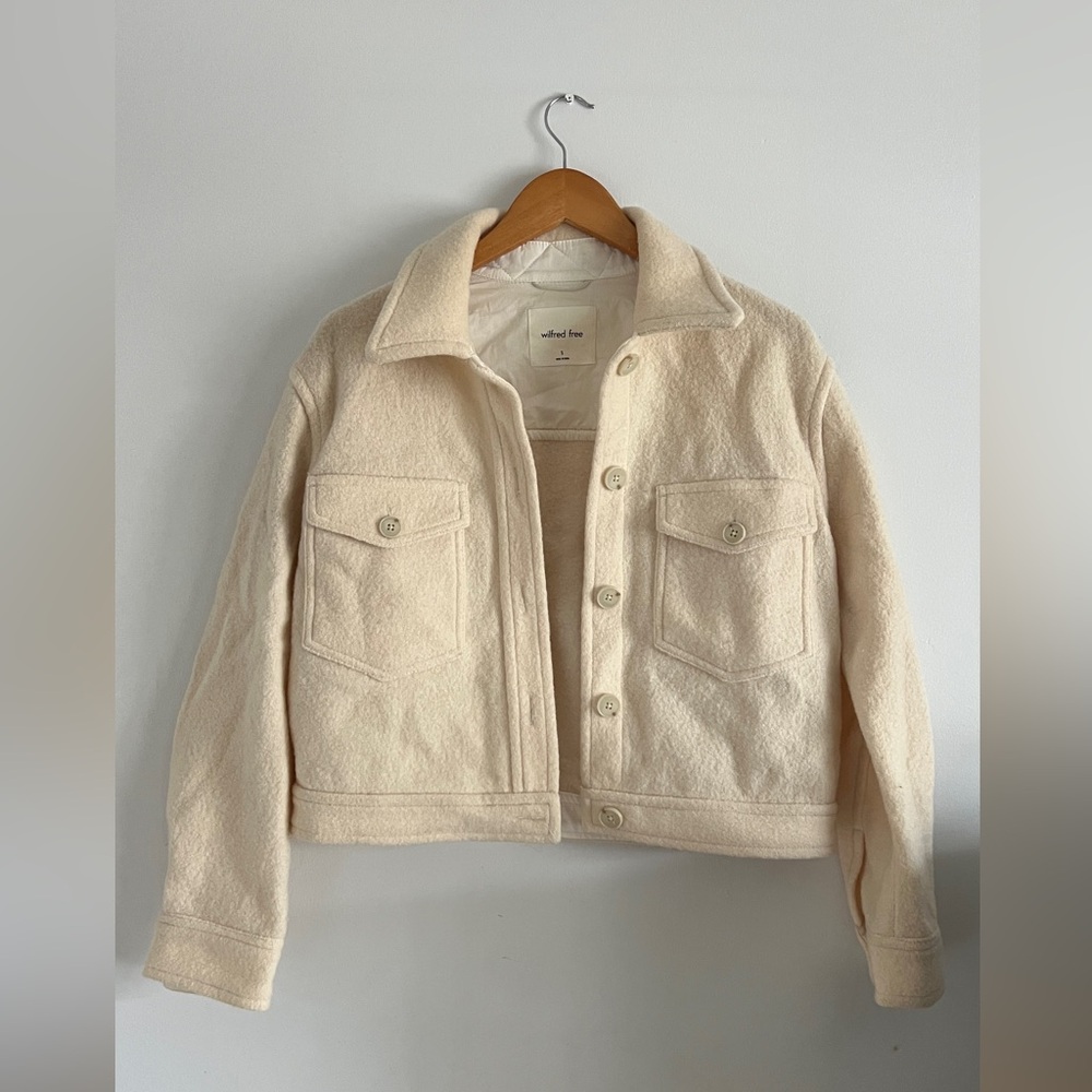 Wilfred Free Cream Copped Ganna Jacket
